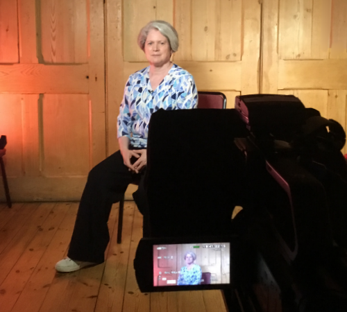 Facilitator filming training content